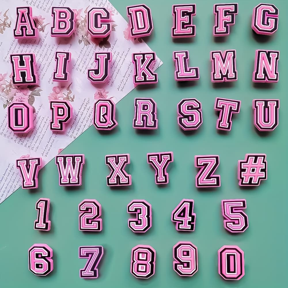 TEMU 37pcs Series For Diy Shoe Charm Videos, Beach Bags, Key Chain Accessories - Christmas And Birthday Gifts