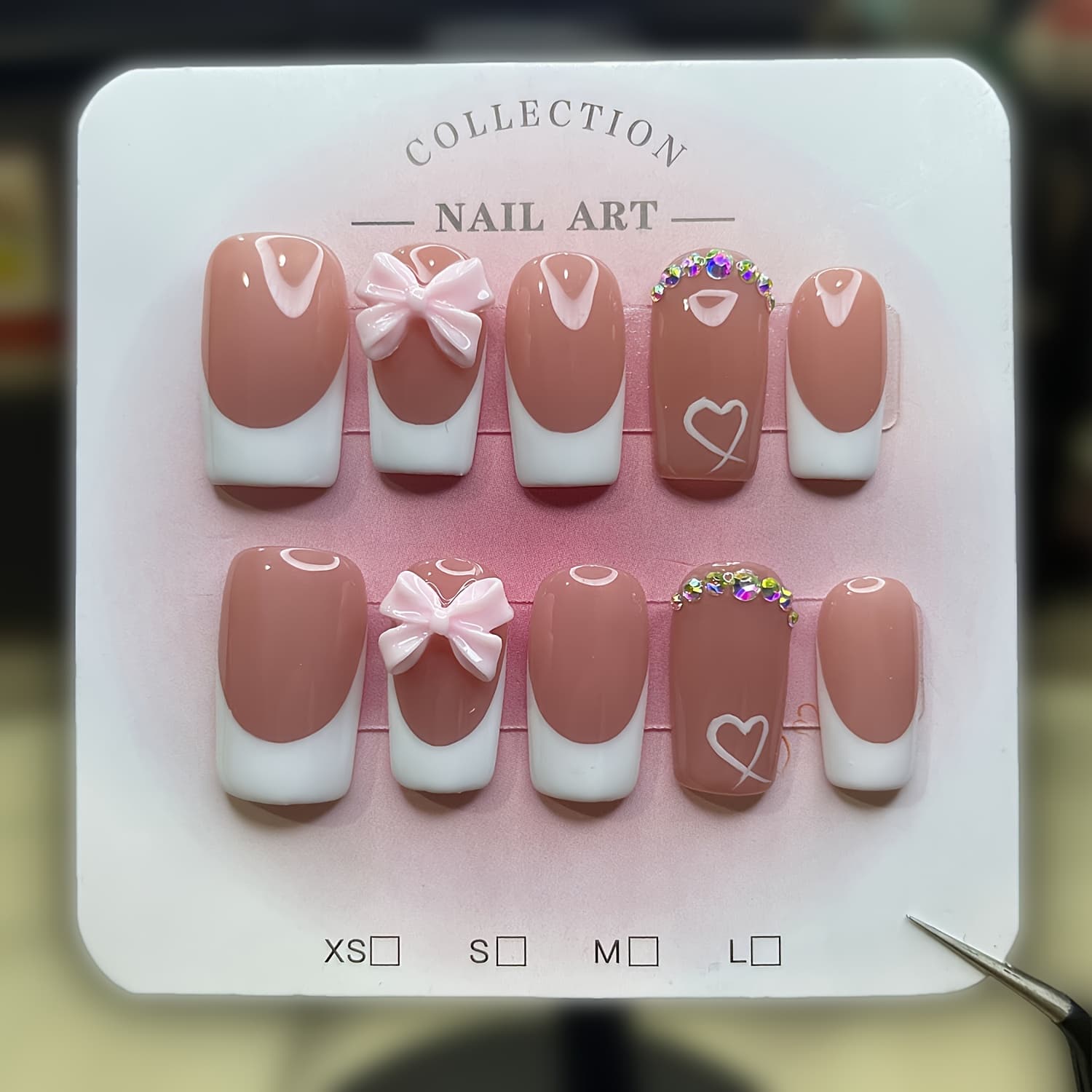 TEMU Handmade Press-on Nails – Medium Square Fake Nails, Full Coverage Fake Nails | Gift For Women And