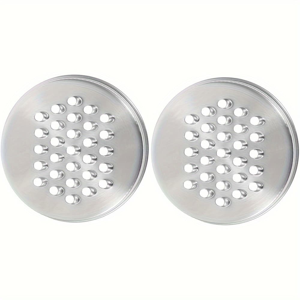 TEMU 2pcs Stainless Steel Mason Jar Grater Lids - 70mm, Multi-use For Vegetables, Potatoes, Carrots & Cheese Spices