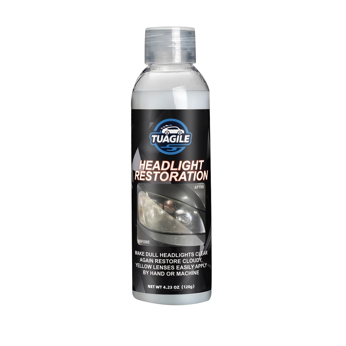 TEMU Headlight Restoration Kit - Solution With Chemical Formula To Prevent Yellowing & Oxidation, Protective Coating Spray For Clear, Bright Headlights - Restores Foggy, , (car)