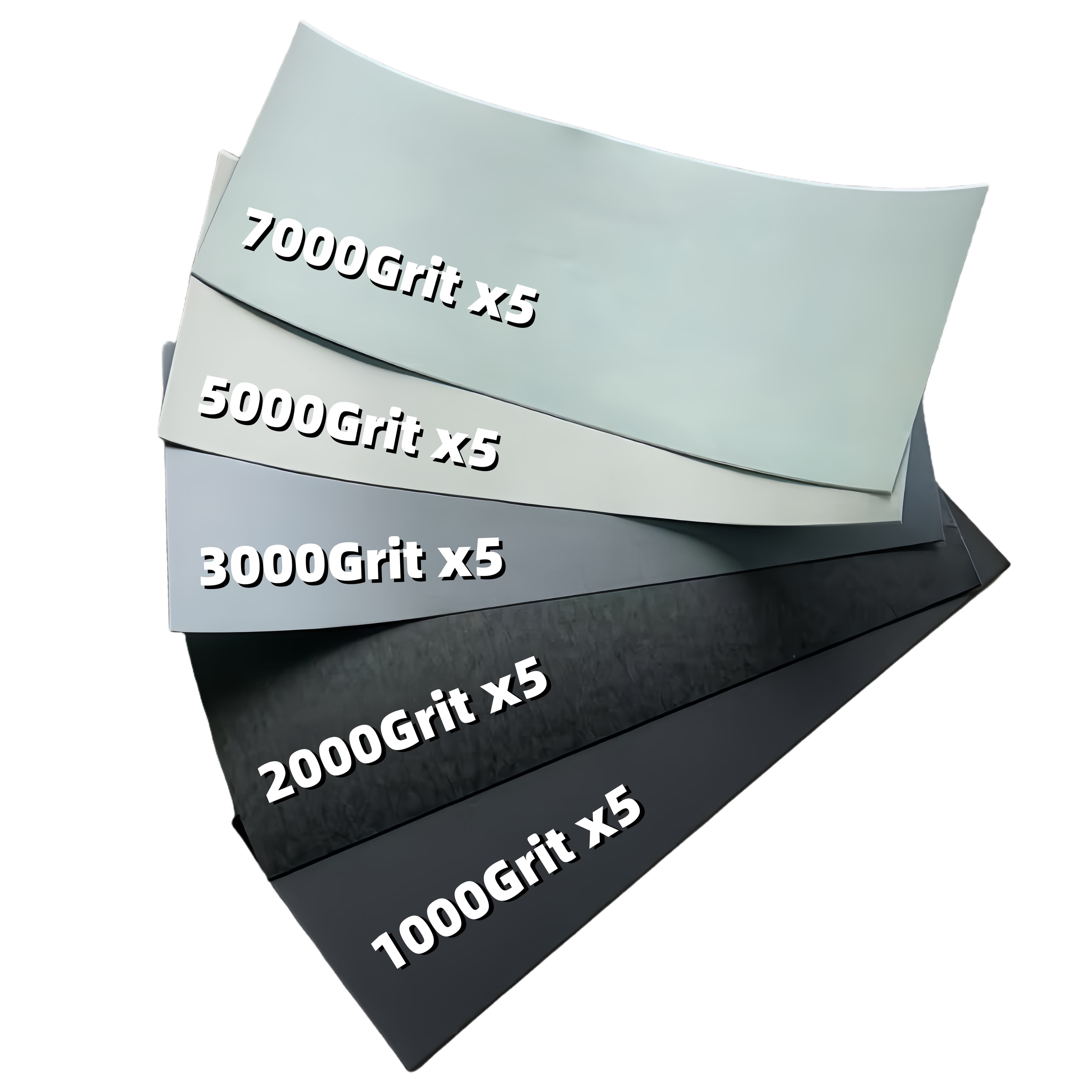 TEMU 25pcs Wet Sandpaper Set 1000-7000 Grit - With Color-coded Packaging, Compatible With Belt And Polishers, Suitable For Wood, Metal, Plastic, , Glass, Stone, Marble, Tile, Fiberglass, And