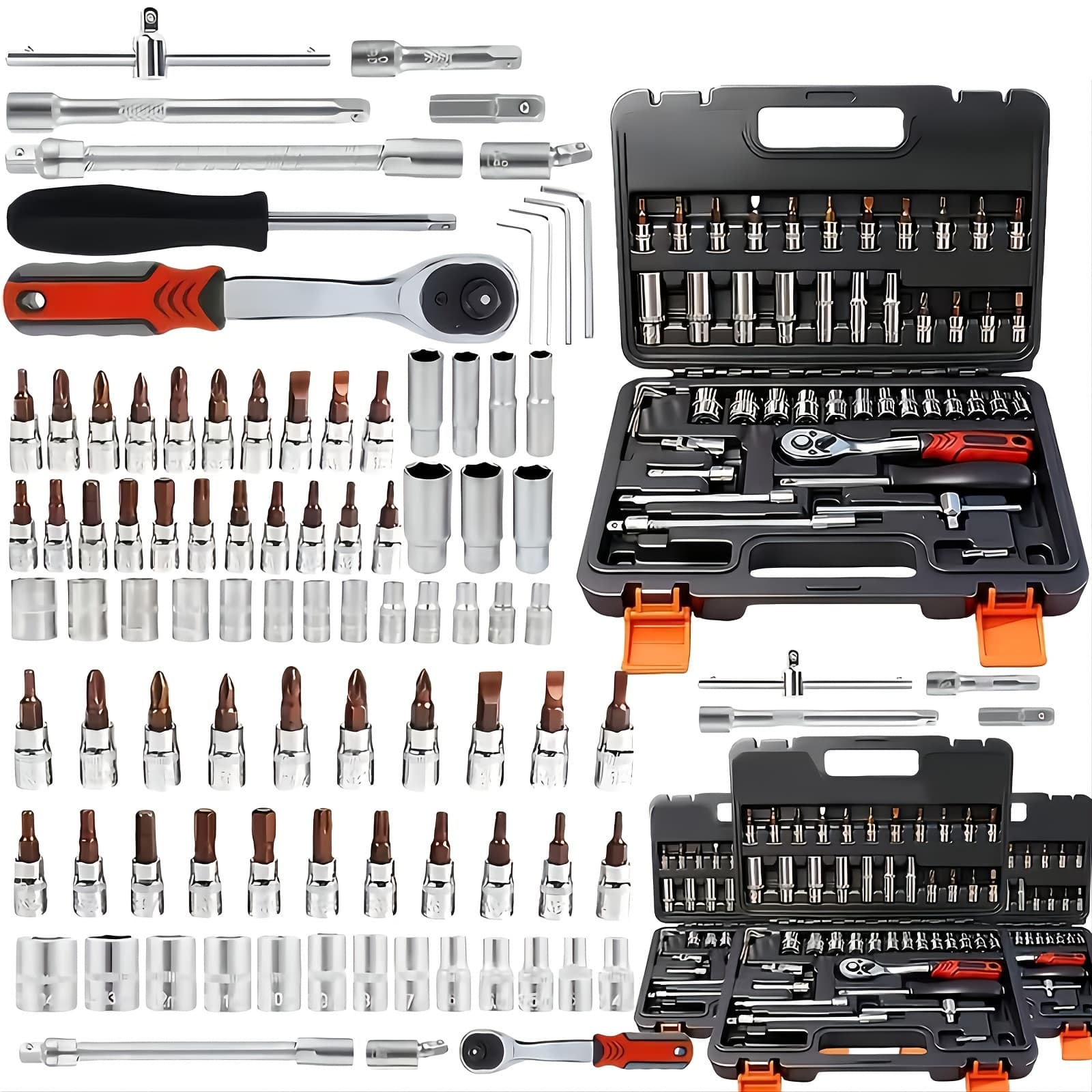 TEMU Professional Tool Set, Multi-functional Toolbox, Portable Design, For Home And Car Repair, A Tool Set For Enthusiasts And Professionals, A Gift For , Local Shipping