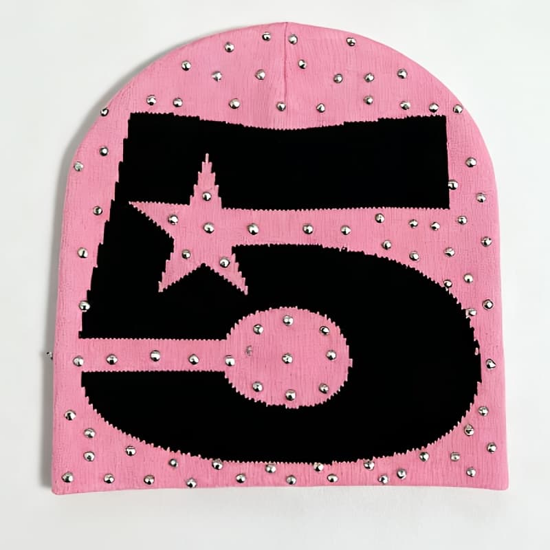TEMU Embellished Lightweight Breathable Hat With Special No. - Stylish Beanie For Music Festivals, Burning For Man & Rave Parties | Minimalist Fashion Accessory For