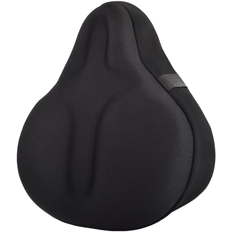 TEMU Extra Wide Comfortable Cushioned Electric Bike Seat, Soft And Thickened Bicycle Silicone Seat, Suitable For Mountain Bike, Road Bike, Electric Bike, Motorcycle