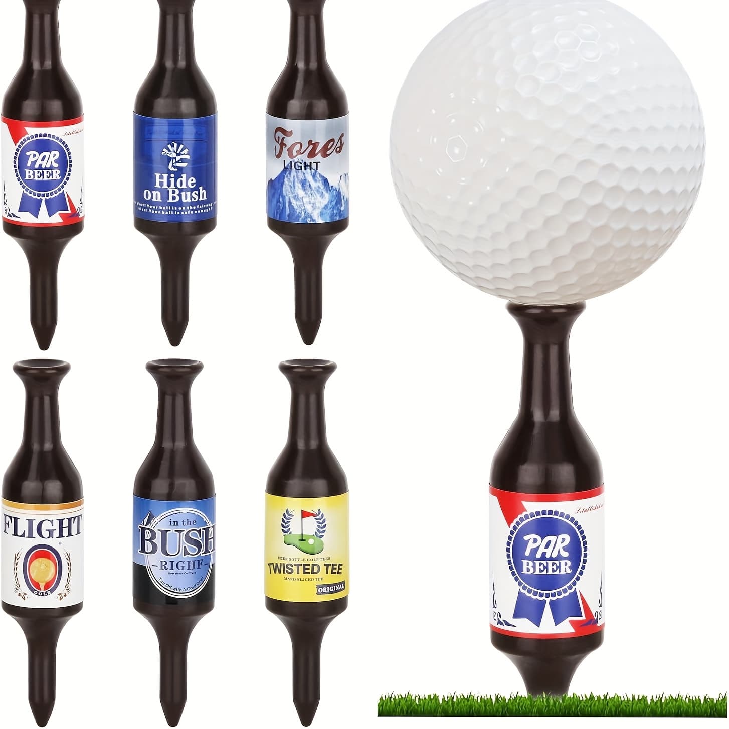 TEMU Golf Tees Made From Durable And Plastic, In Packs Of 6 Or 12, Designed To Breakage