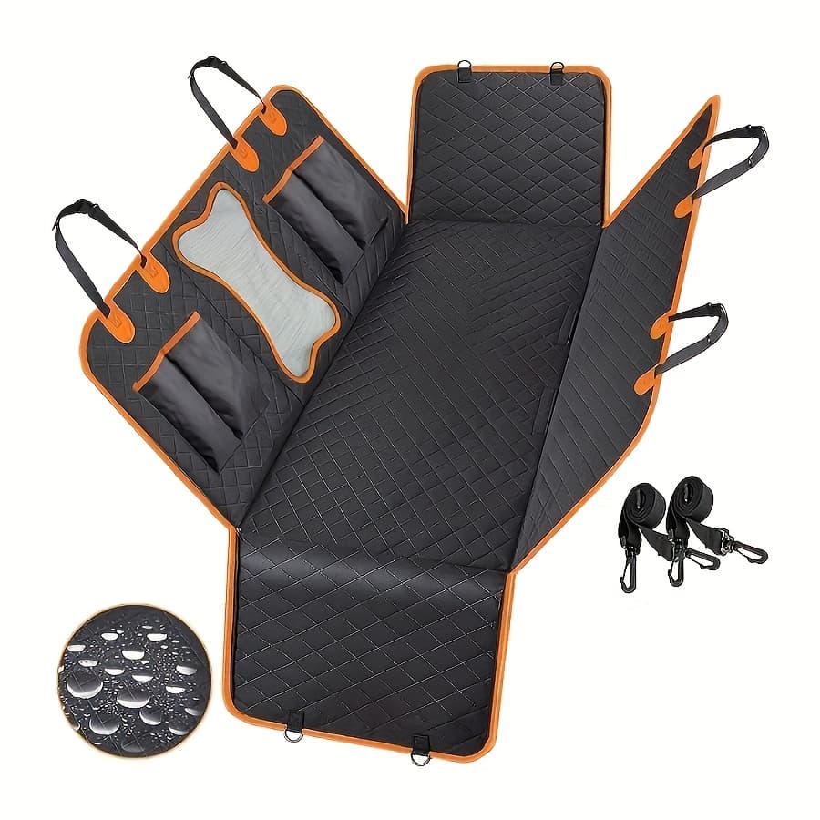TEMU Dog Car Seat Cover For Back Seat, Car Seat Protector For Dogs With Side Flaps, Scratchproof Dog Backseat Cover, Dog Hammock With Nonslip Bottom For Suvs, Standard
