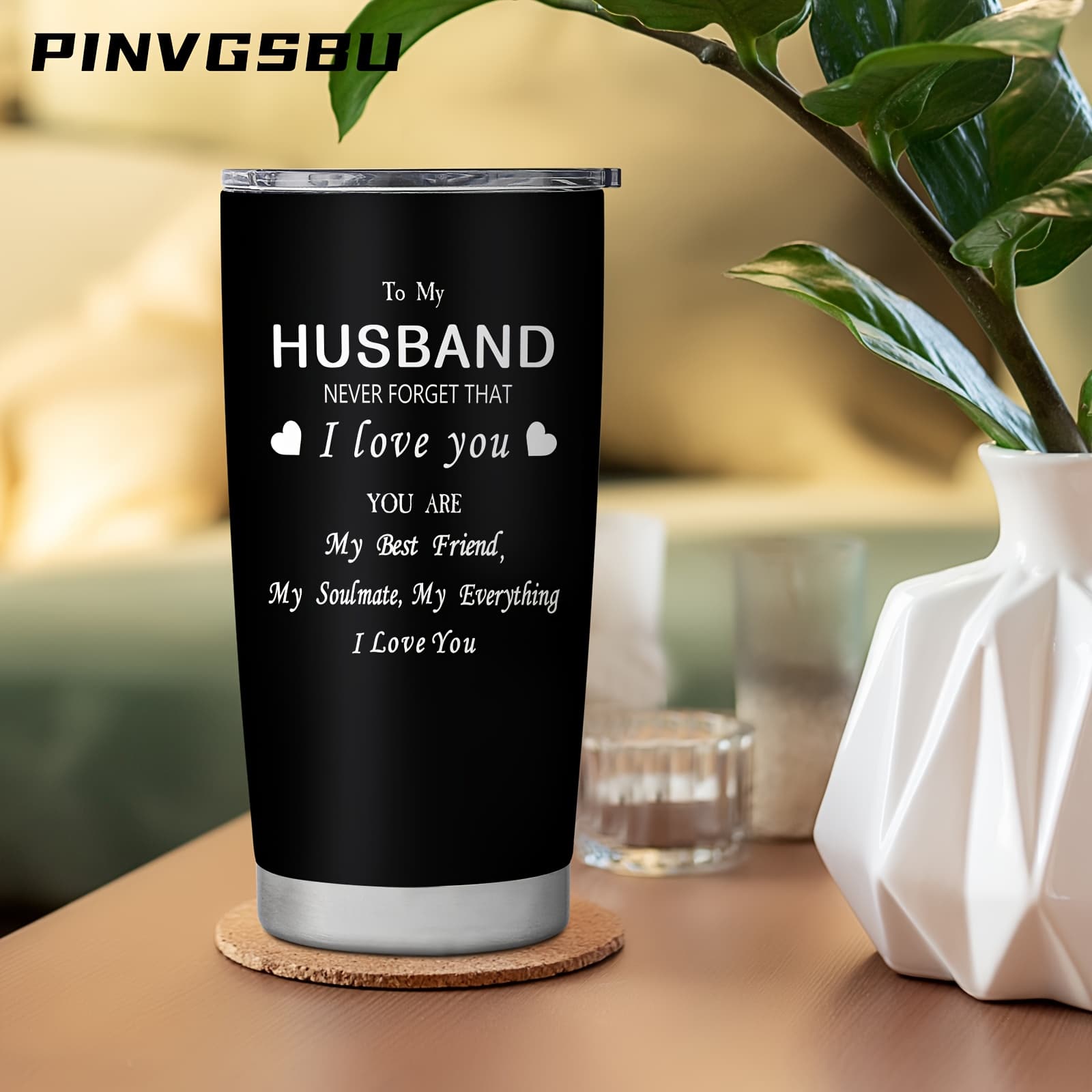 TEMU 1pc 20oz 304 Stainless Steel Double Wall Insulated Tumbler, Beverage Cold And Hot, Portable Vacuum Insulated Water Cup, Best Gift For Dad, Mom, Husband, Drinkware For Restaurants, Cafes
