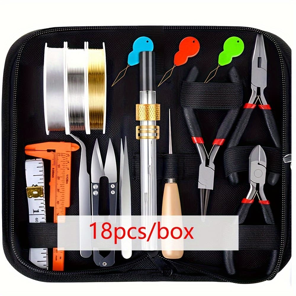 TEMU Kit Of Supplies For Making Jewelry, Including Tools For Repairs And Beading