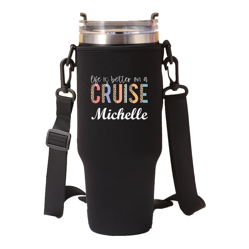 TEMU [custom Item] Come To Premium Insulated Cup Cover - A Sturdy And Stylish Carrying Pad That Ensures A Safe Fit And For Your Drink, The Perfect Versatile Travel Accessory