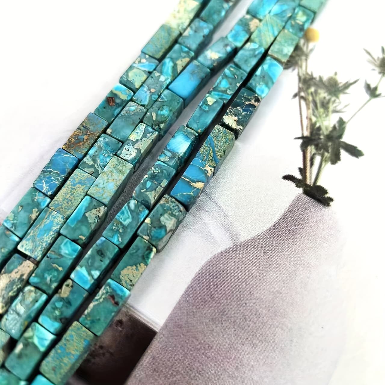 TEMU A String Of 20 Natural Pine Sky Pillar Loose Beads, Fashionable Handmade Bracelet Necklace, Sweater Chain Jewelry Additions