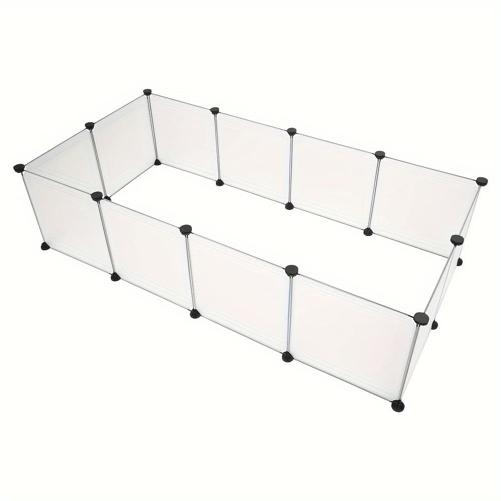 TEMU Pet Playpen, Portable Silicone Yard Fence Small Animals, Puppy Kennel Crate Fence Tent