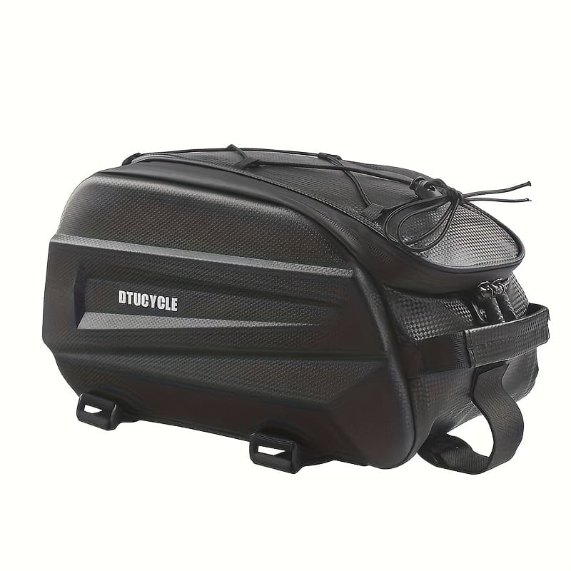TEMU Bicycle Motorcycle Large Pannier Bag, Mountain Bike Rear Rack Luggage Case, Bicycle Handlebar Bag Accessories