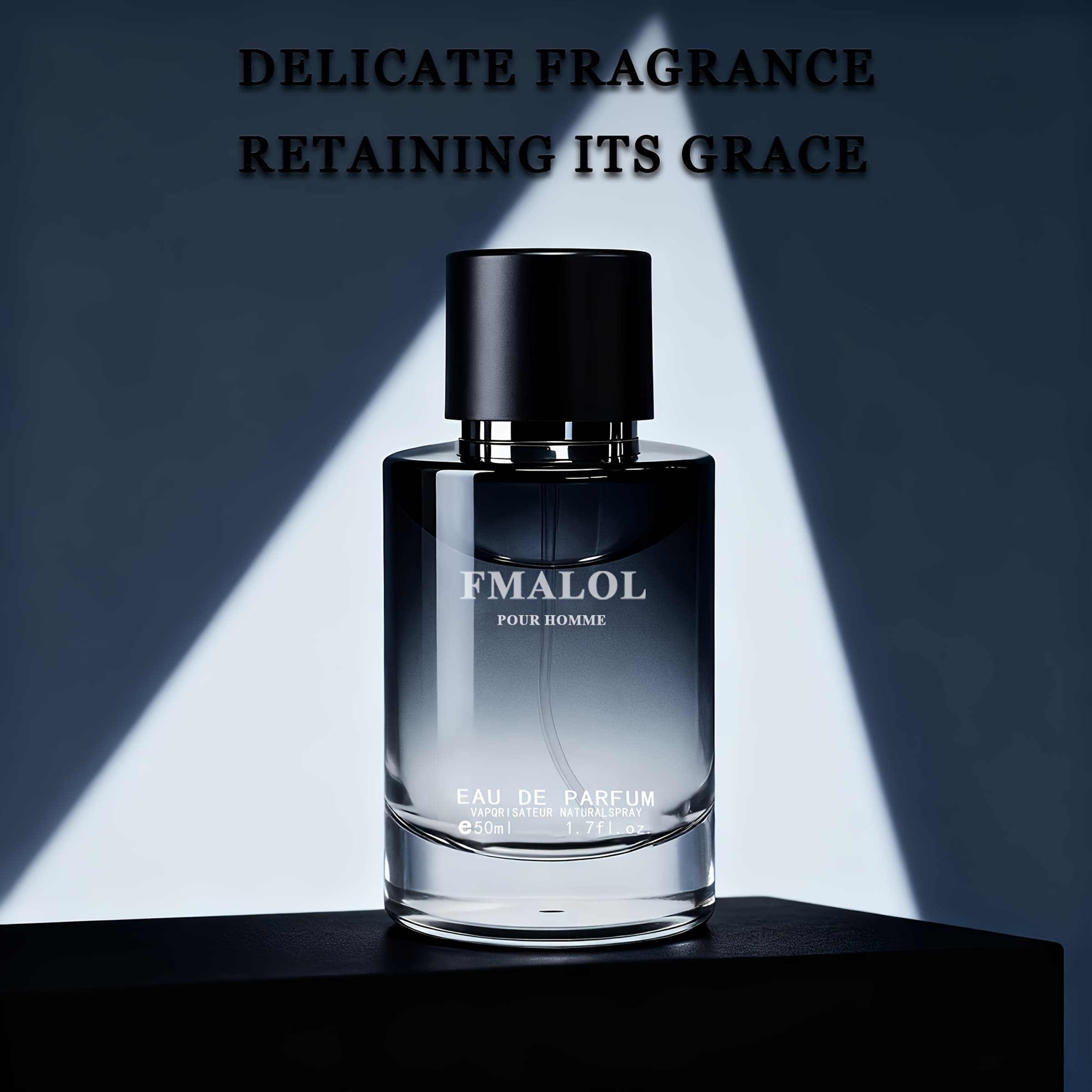 TEMU Men's Spray - Men's Fragrance - Long- Scent With And Sage, Elegant Gradient Minimalist Bottle, Perfect For Daily Wear - Ideal Holiday Gift In Portable Travel Size - 1.69fl.oz/ 50ml