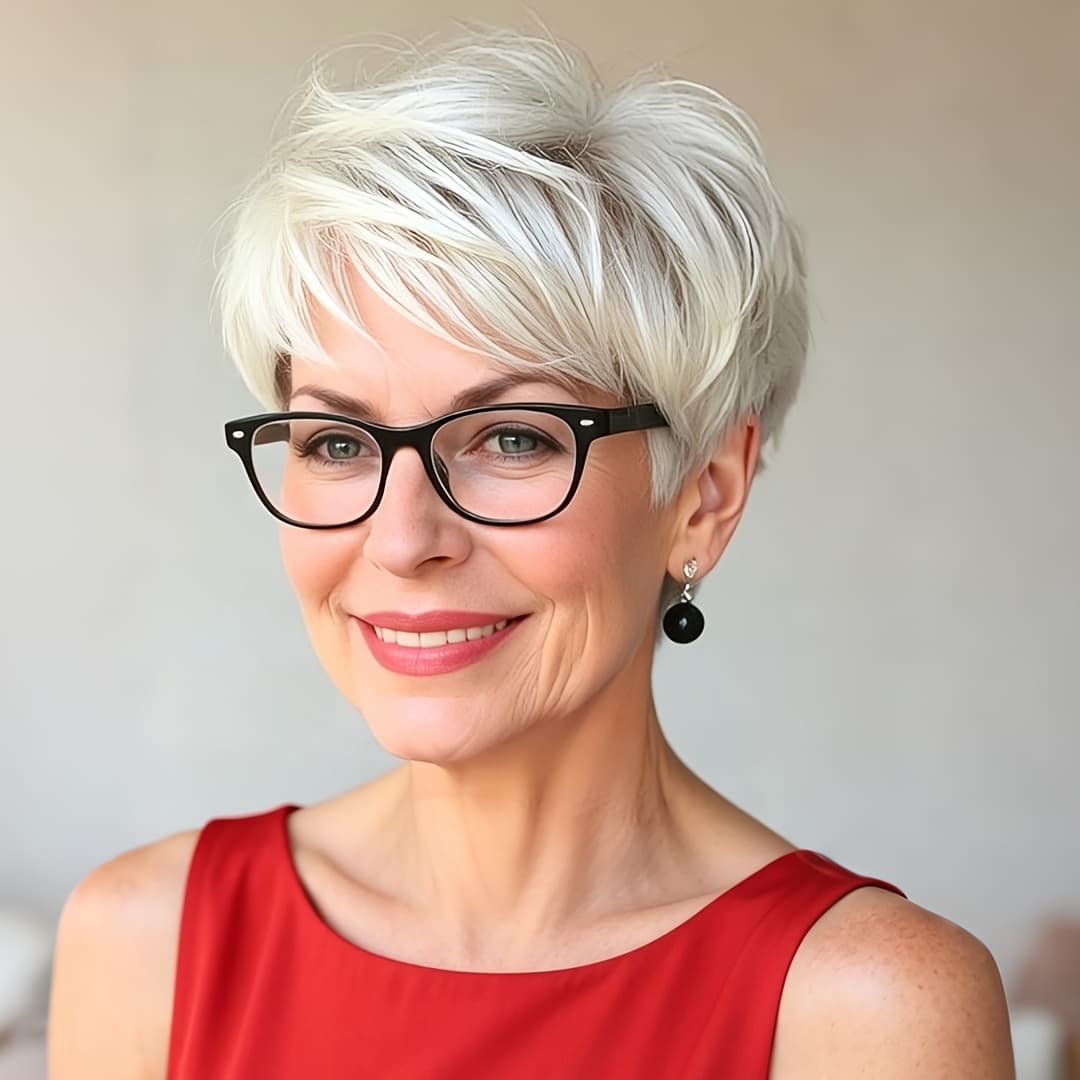 TEMU Nicelatus Synthetic Wigs With White Hair For Women, Ideal For Short Hairstyles At Halloween, Christmas Parties, And Music Festivals