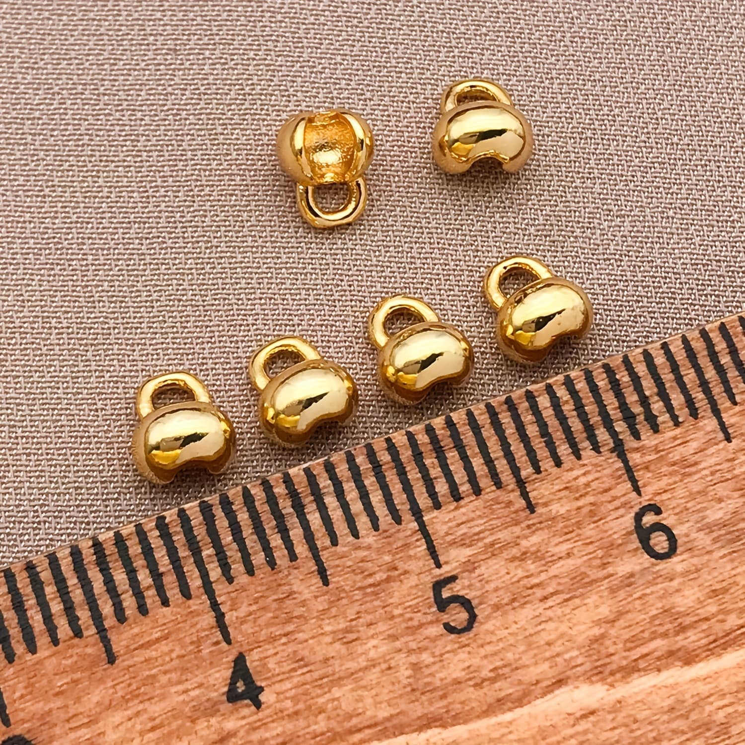 TEMU 8pcs Copper 18k Golden Plated Positioning Clasp End Side Packing Clasp, Handmade Diy Necklace Bracelet Connector Clasp, Jewelry End Accessories