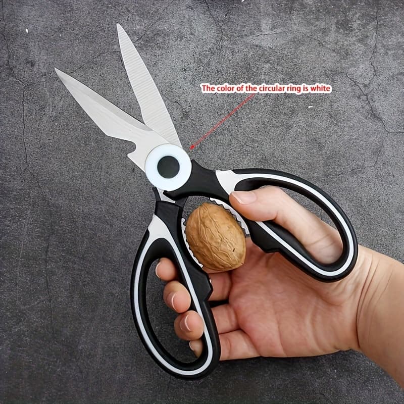 TEMU Kitchen Scissors Household Advanced Multi-functional Scissors Barbecue Cut Bone Special Stainless Steel Sharp Food Scissors