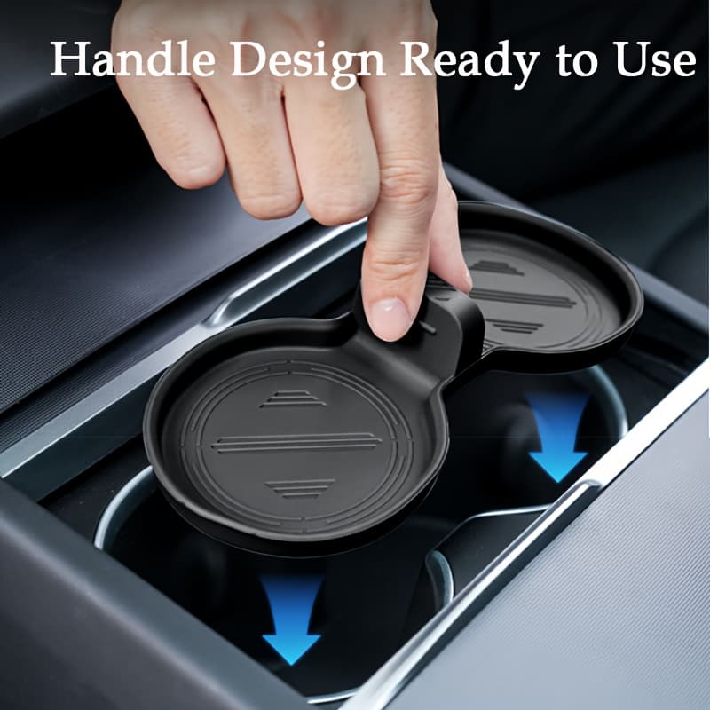 TEMU Accessory Limit Clip For Console Of The For 2025 And The For Model 3 Highlander 2024-2025, Including Cup Holder Inserts And Silicone Retainers
