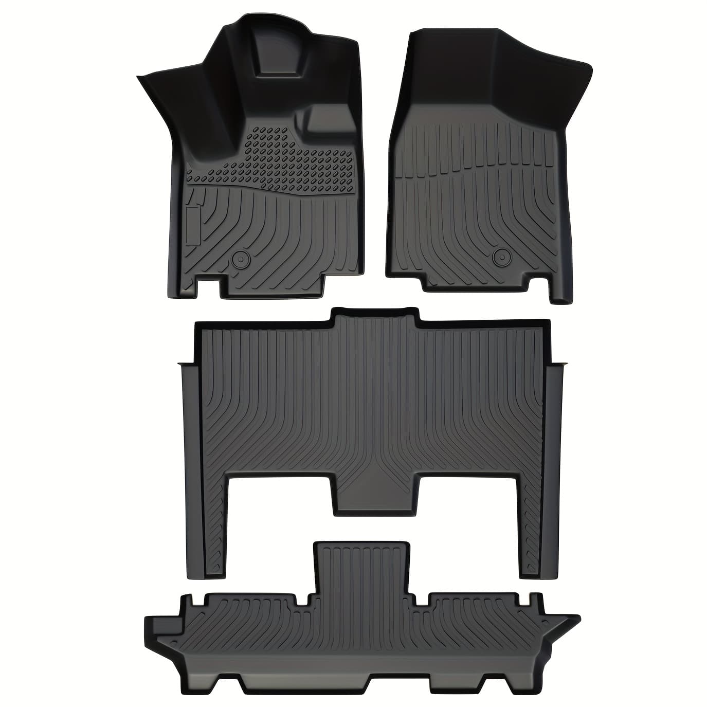 TEMU Orealauto Heavy-duty Car Floor Mats For Grand 7-seater (2011-2021) - Durable, , Anti-slip Liners With Textured Grip & Storage