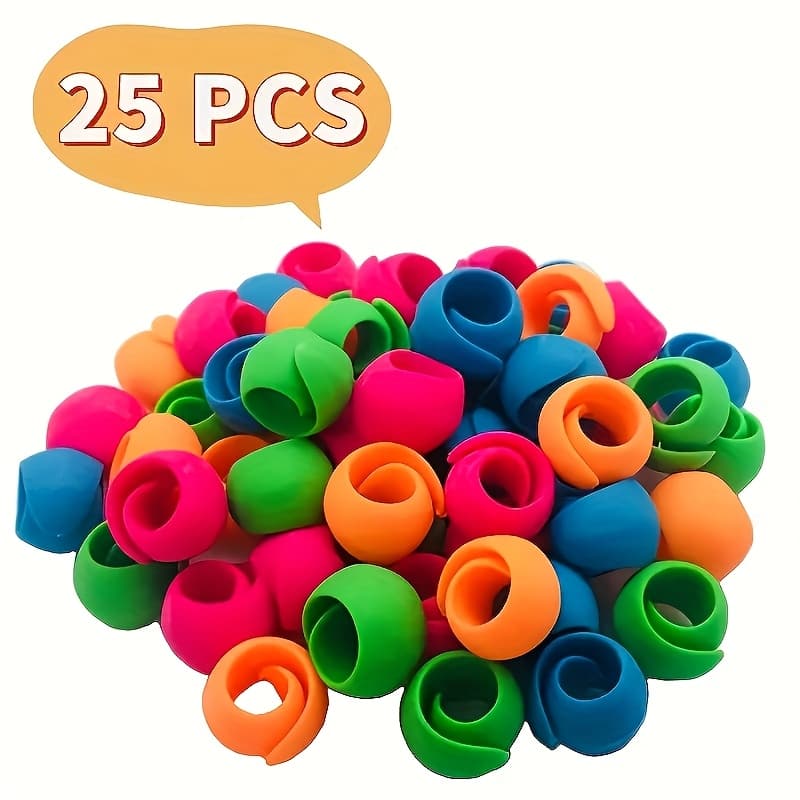 TEMU 25 Colorful Spill-proof Spool Clamps | Strong Clamping, , Easy-to-thread, Suitable For Sewing And Embroidery Machines, Ideal For Handmade And Garment Making