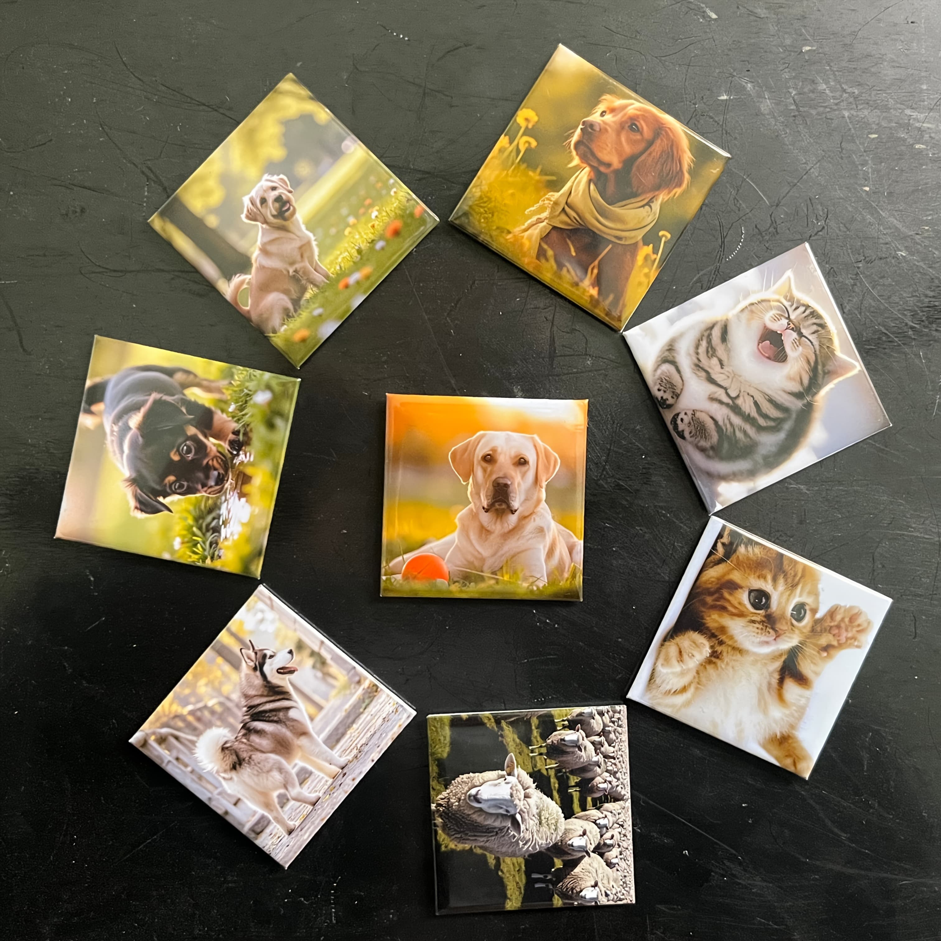 TEMU 4/8pcs Magnetic Photo Fridge Magnets - With Your Own Pictures, Picture Frames For Fridge, Metal Photo Holders For , Wedding/ Gift, Compatible With Picture/video Files (, No Adhesive)