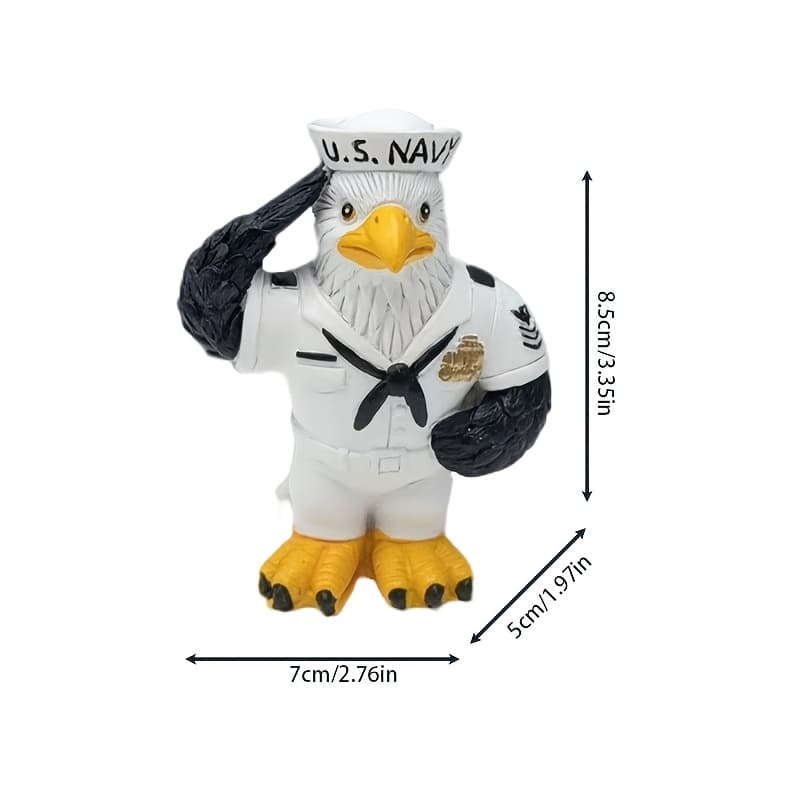TEMU Novelty Desktop Resin Animal Statue - Eagle Figurine From The Series