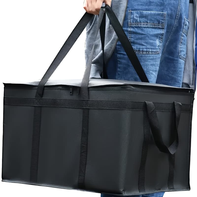 TEMU 1pc Of Insulated Bag, Xxxl Large Capacity Warming Bag, Of Holding 30 , Suitable For Pizza Delivery, Designed For Hot And Cold Food, Commercial Catering Cooler Bag For Takeout Warmers At Events