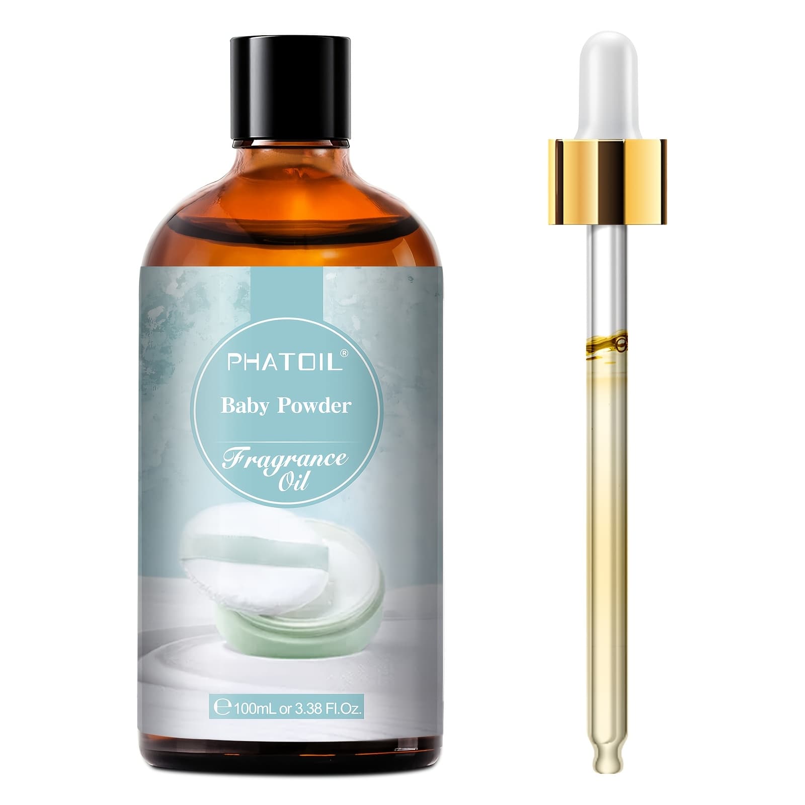TEMU Phatoil 1pc 100ml/3.38fl.oz Baby Powder Fragrance Oils -perfect For Diffuser, Humidifier, Candle Making