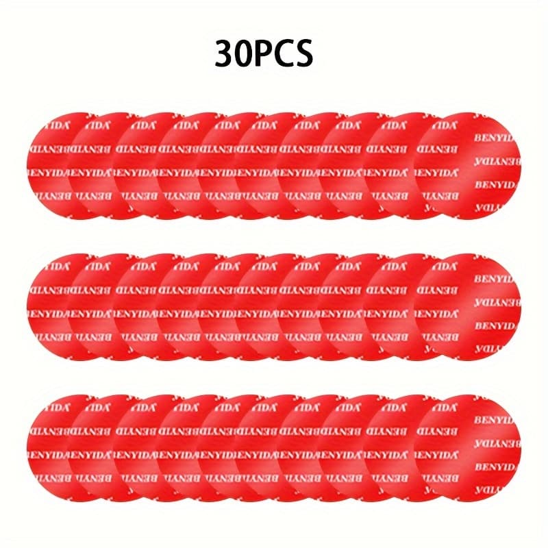 TEMU 30pcs Of Durable Double-sided Tape, 30mm In Diameter - Heat-resistant, Suitable For Car Mounting, Securing Plugs, And Decorative Storage