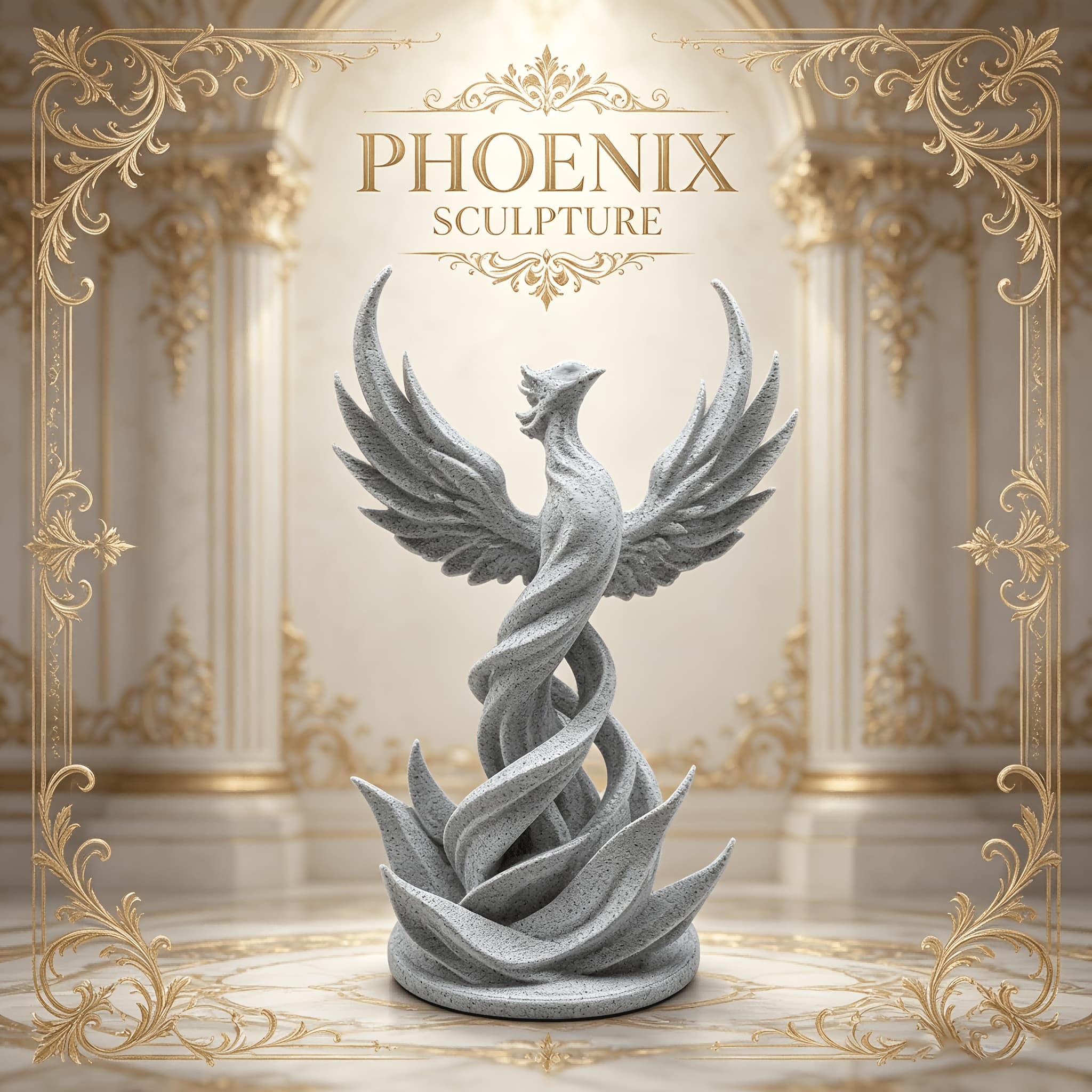 TEMU Mythical Figurine - Statue With Sculpture, Gothic Plastic Collectible Statue Suitable For Desk Shelf Decor, Symbol Gift For Mythology Enthusiasts & Collectors, Elegant Bird Statue
