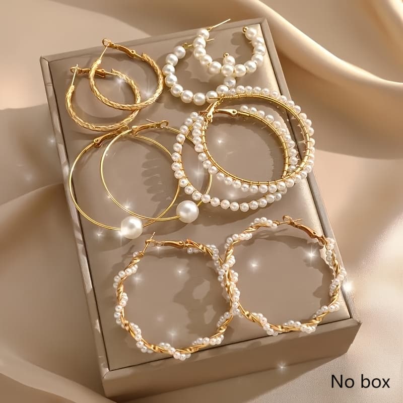 TEMU 10pcs Artificial Twist Card Earrings For Women, Vacation Party Date Gift, Daily Matching, Christmas Valentine's Day New Year Gift, High Cost- Jewelry, Fast Delivery, Special Occasion Jewelry