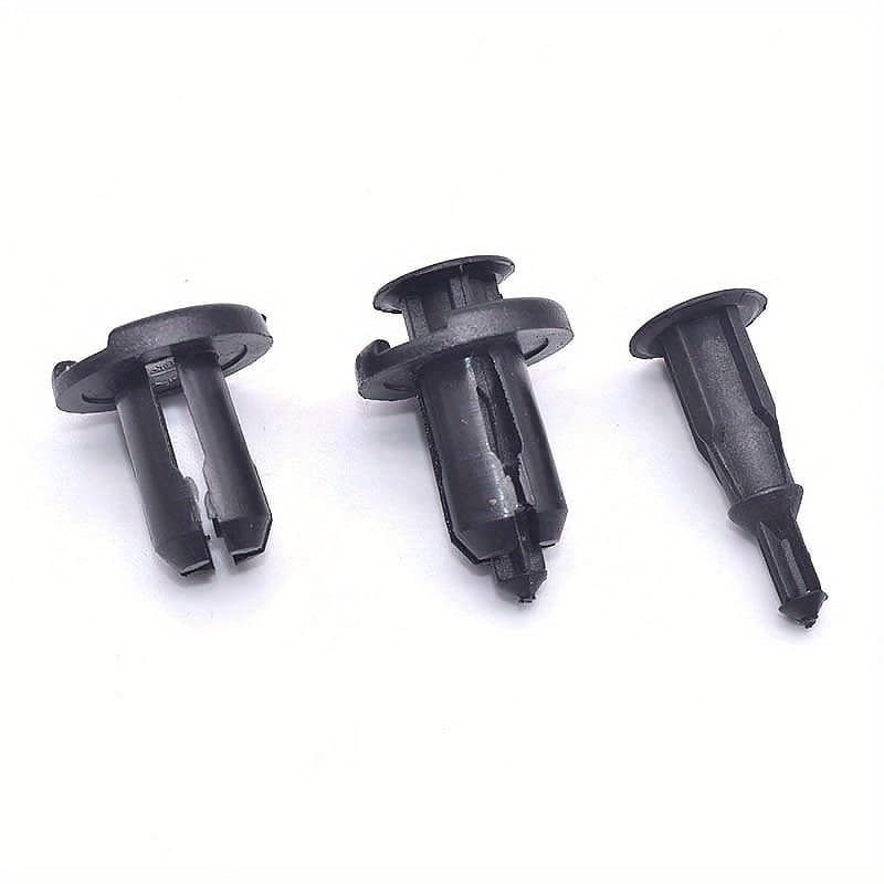 TEMU 200pcs 10mm Plastic Push Rivet Fasteners, Bumper Pin Car Clip Plastic Fastener Kit, Used Size Automatic Pin Rivets, Universal Plastic Panel Mudguard Clip