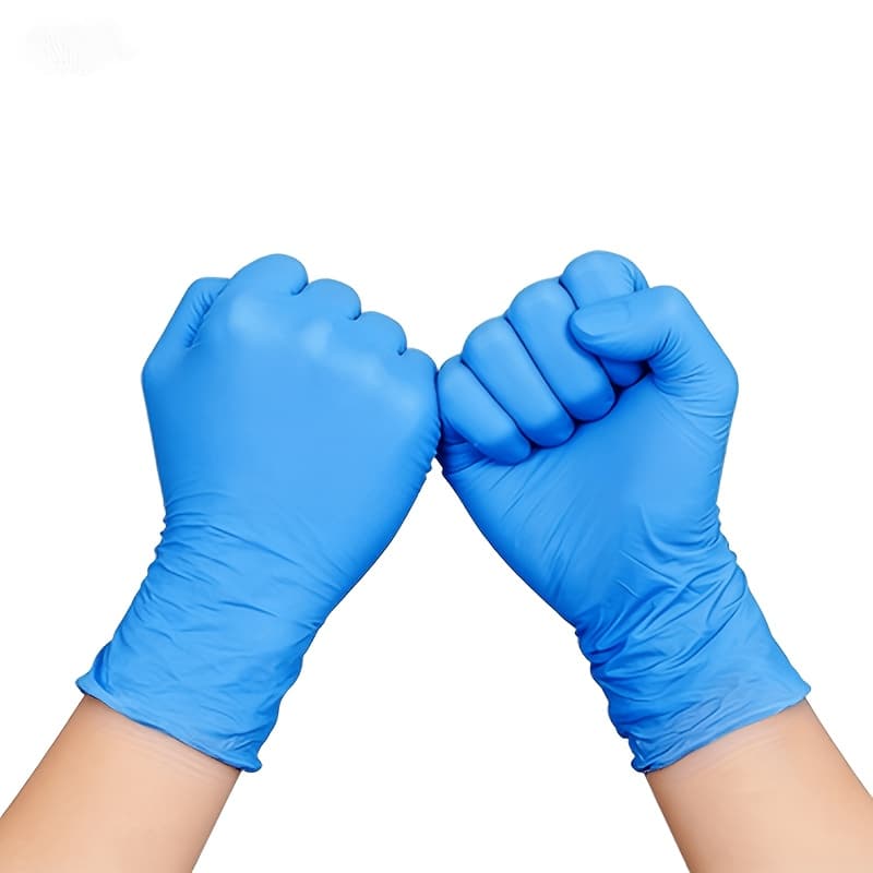 TEMU Blue Disposable Nitrile Gloves Suitable For Household Cleaning, Daily -purpose Use