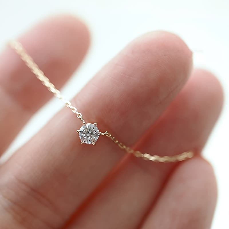TEMU S925 Silver Pendant Versatile Collarbone Chain Six-prong Necklace For Women, Light Luxury Minimalist Commuting Vintage Elegant Classic Fashion
