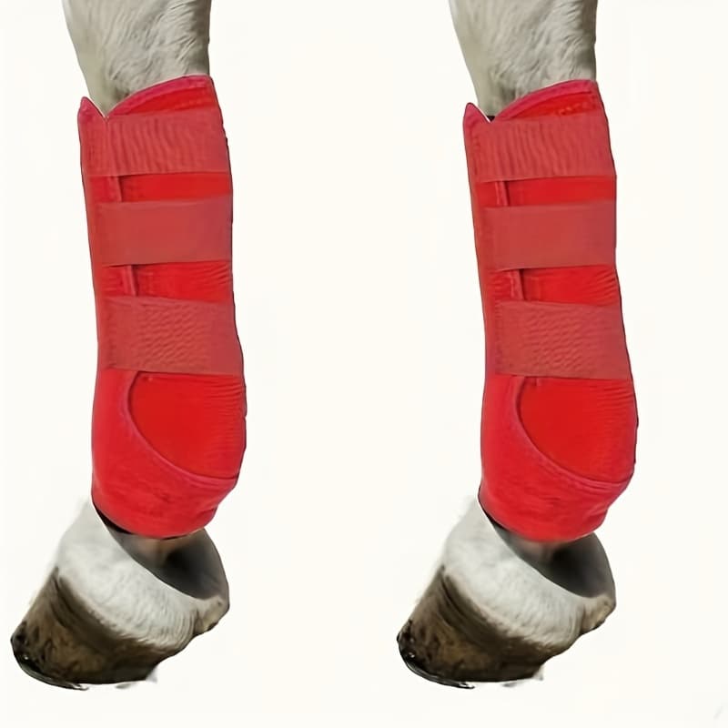 TEMU Horse Protective Breathable Riding Boots - And Durability For Active Horses, Durable Leg Protection With Anti-collision Protection, Suitable For Active Horses, Without Battery