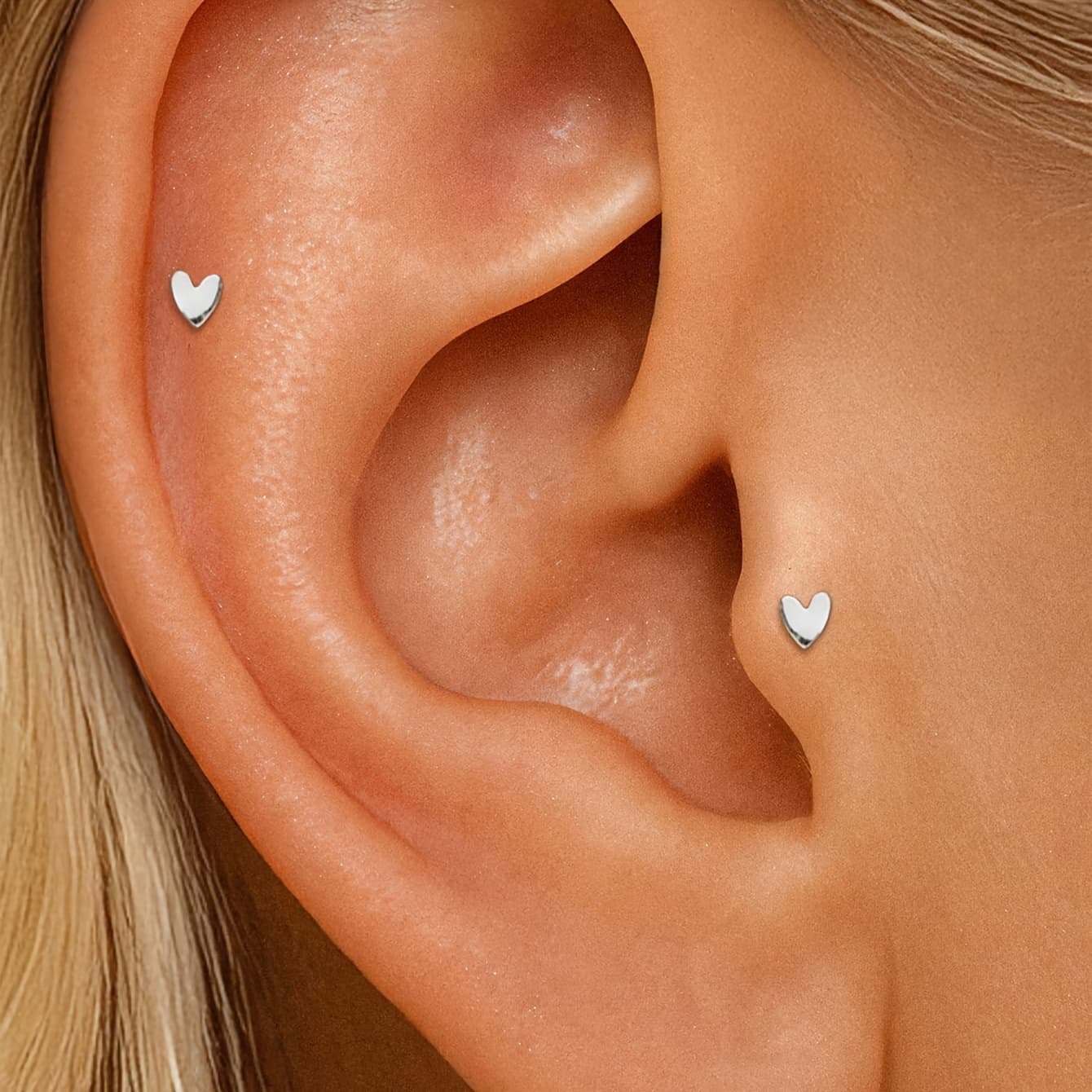 TEMU 0.5g 1 Pair 925 Sterling Silver Heart Shaped Love Earrings Exquisite Jewelry For Wedding Party Wear Bridesmaid Gift Halloween Gift