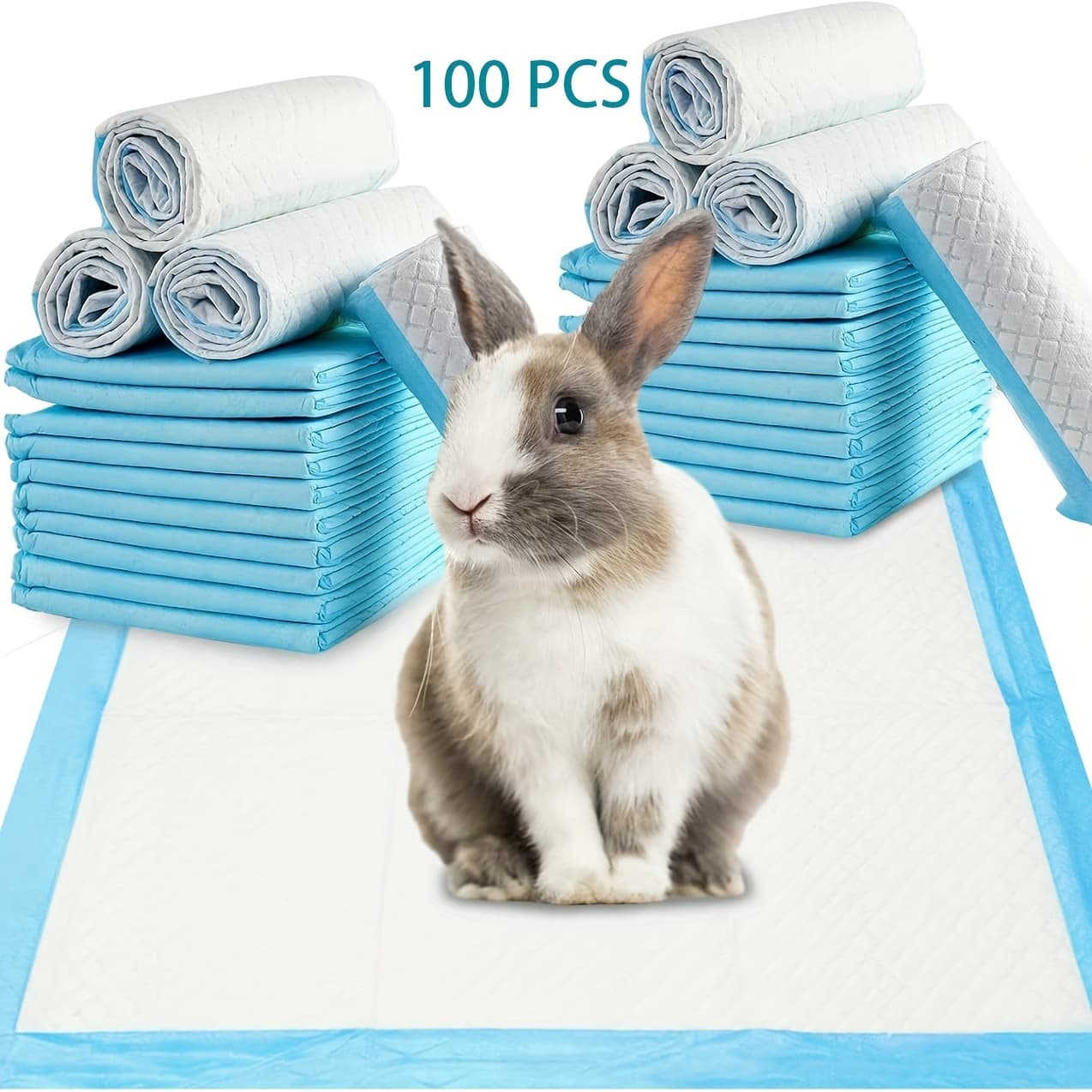TEMU 13 X 18 Inches Dog Pee Pads, Premium Disposable Dog Training Pads, Super Absorbency, Blue Leak-proof