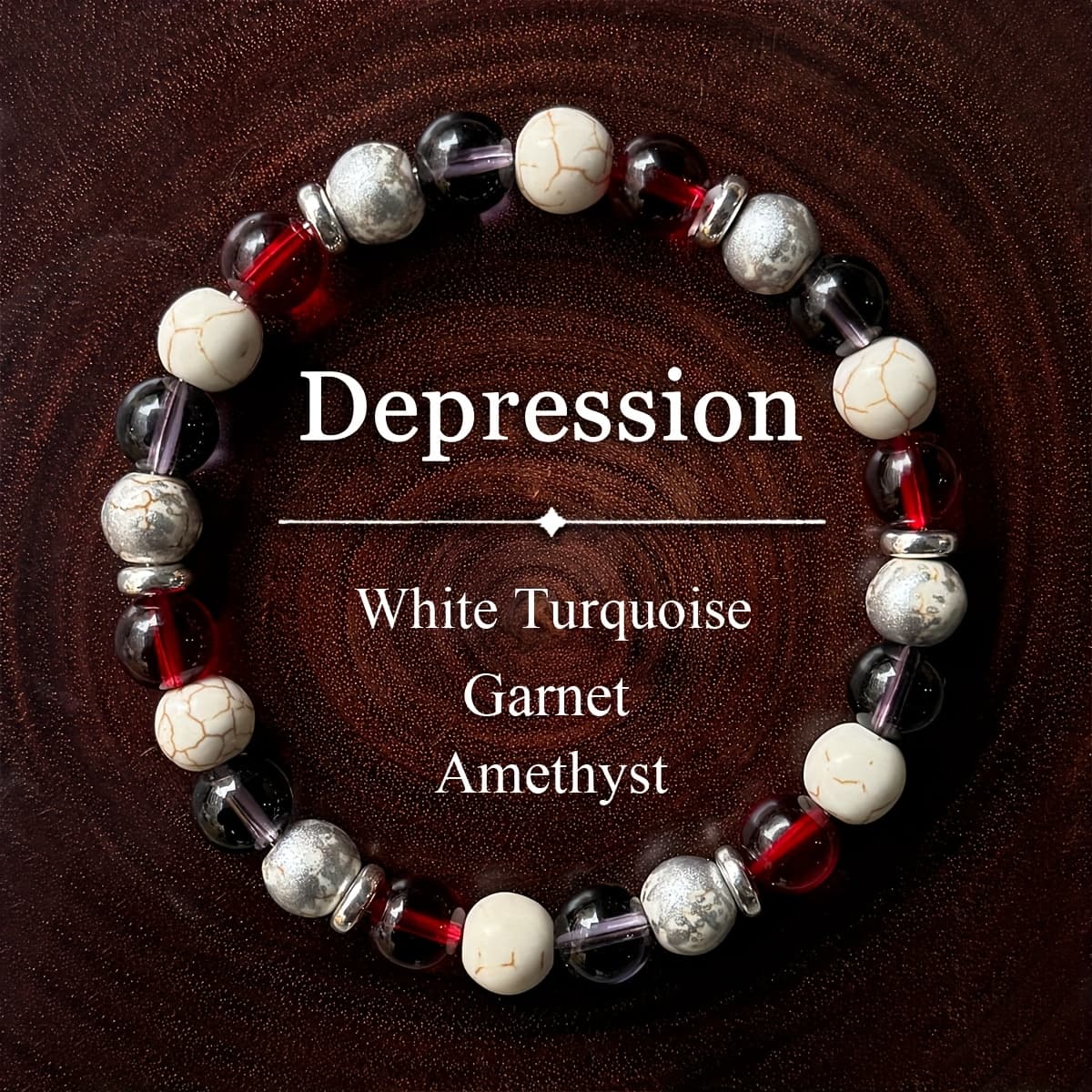TEMU 1pc Handcrafted Bohemian Natural & Glass Bead Bracelet - Minimalist, Daily Wear & Special Occasion Gift Suitable For Daily Wear And Gifting
