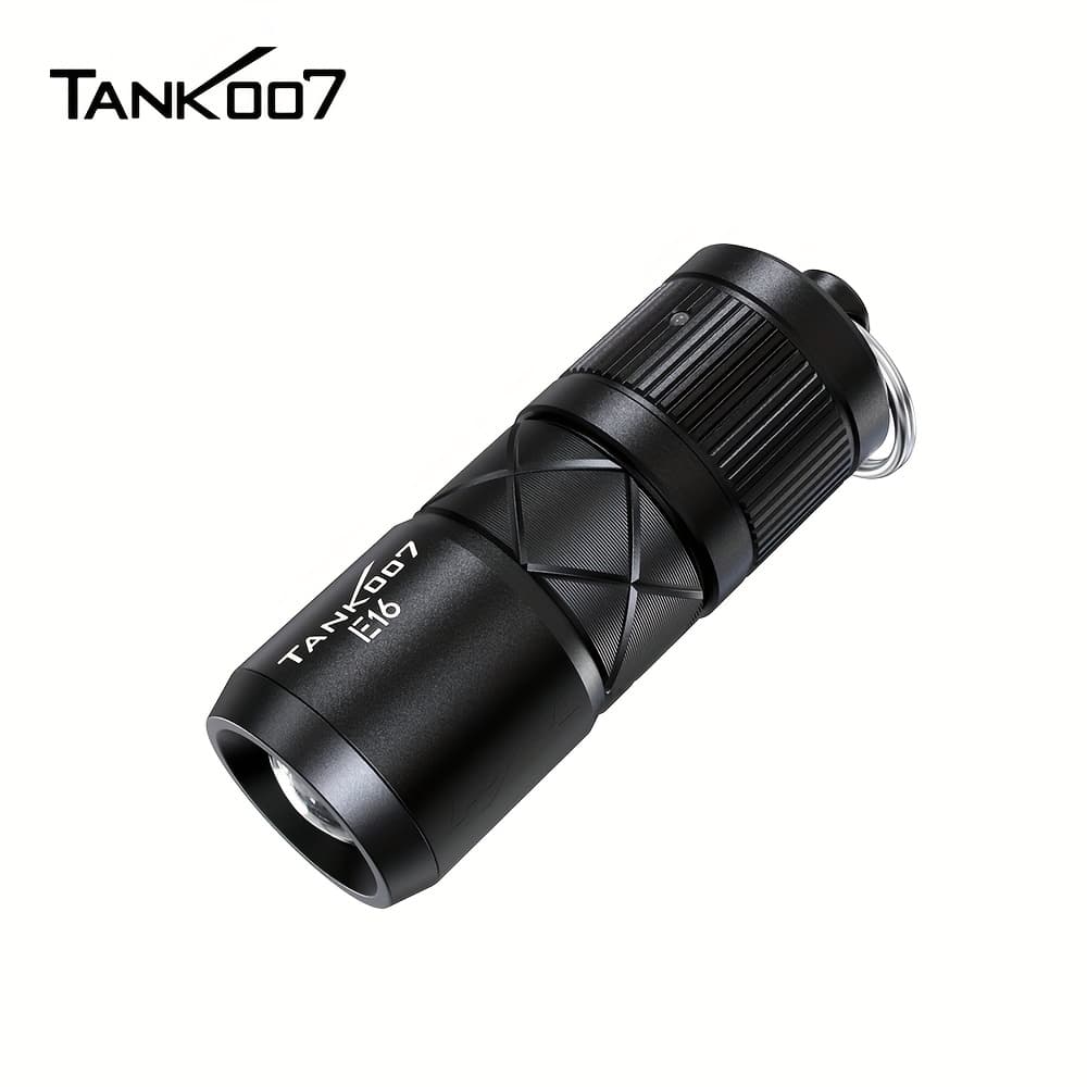 TEMU Mini Magnetic Led Flashlight Tpu-c Rechargeable, Focus, And Zoom - Compact Portable Design For Outdoor And Indoor Use, E16, With Lithium Battery, Tank 007