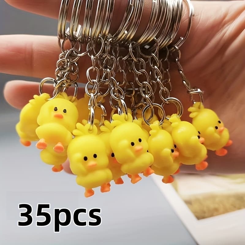 TEMU Gift For Her/him 35 Small Keychains, Adorable Split Ring Additions, Perfect For Gifts And Everyday Use