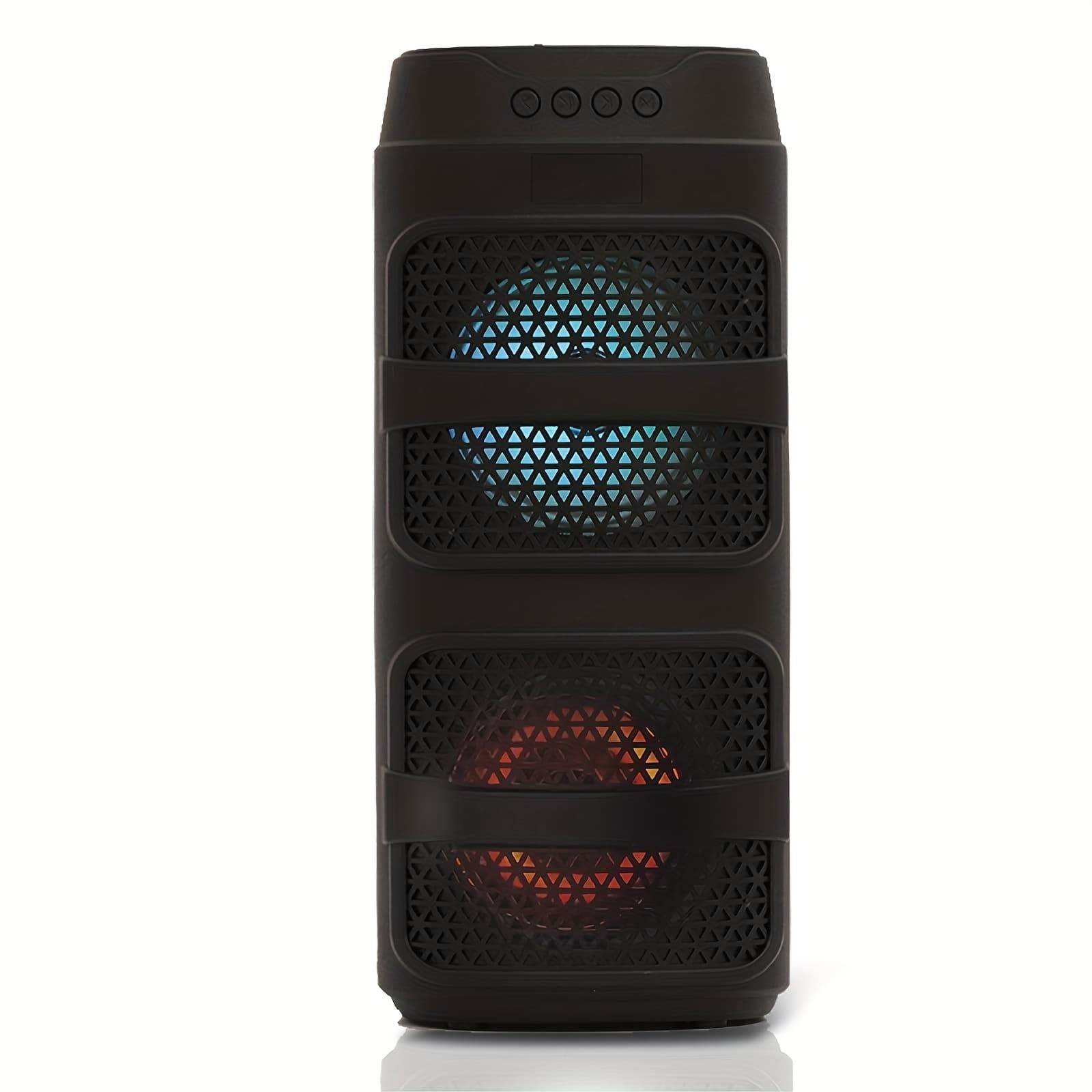 TEMU Portable Wireless With Subwoofer, Long-lasting Battery, Neon Led Lights, Outdoor/indoor Big Support Tf Card Mp3 Player Party For Phone Computer Pc