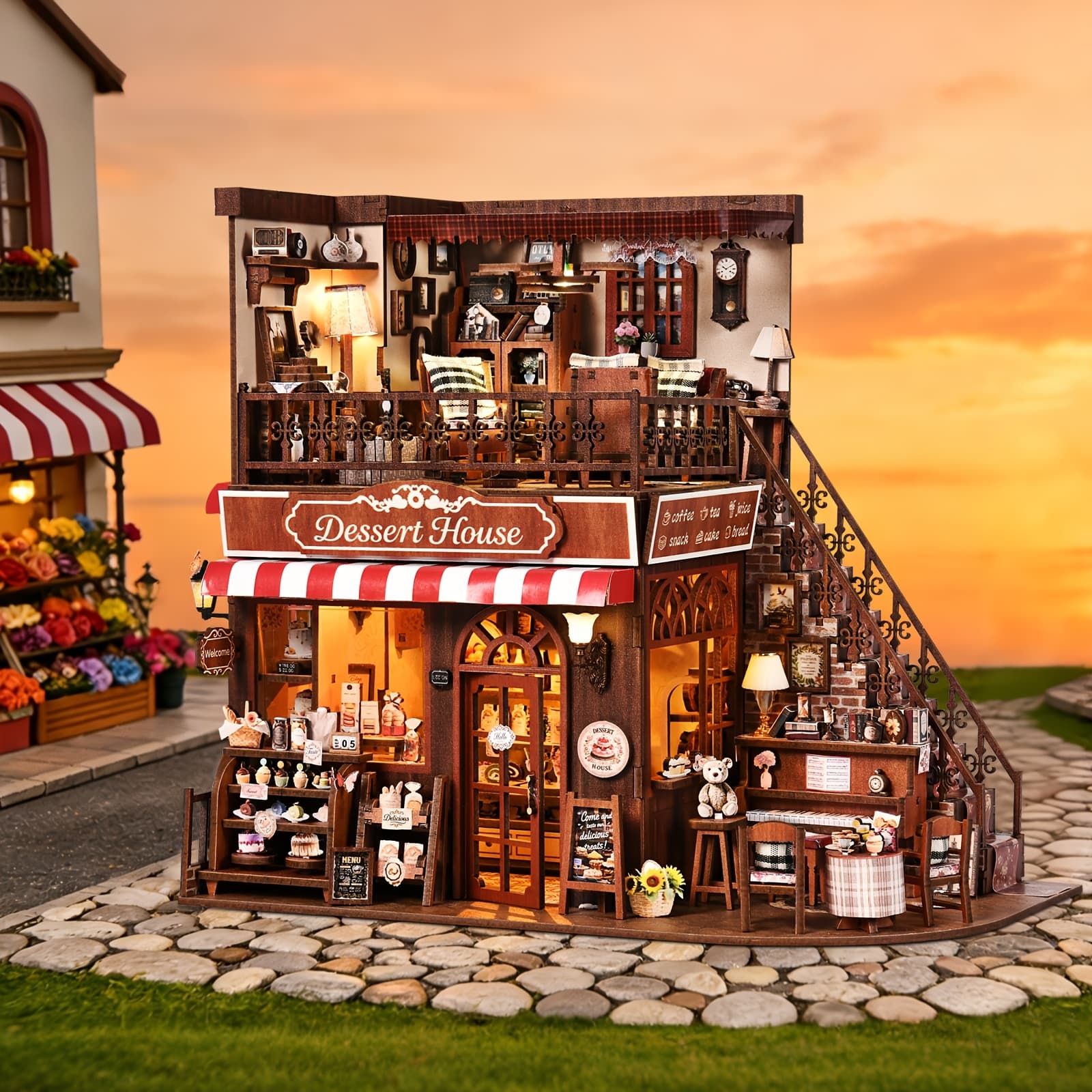 TEMU Do It Yourself 3d Model, Sunroom Kit - Cozy Micro House Office Decor, For Bedroom , Great Gift For Thanksgiving, Valentine's Day, Halloween, Christmas, And Birthdays.