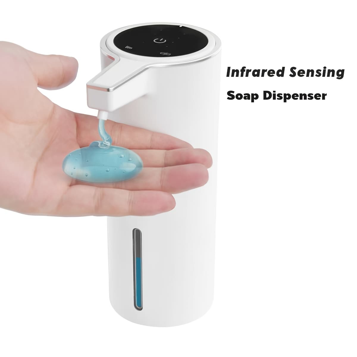 TEMU Recently Touchless Dispenser Featuring An Infrared Sensor With A Detection Range Of 0-40mm, With A 1800mah Rechargeable Battery And A 400ml Capacity. In Liquid And Foam