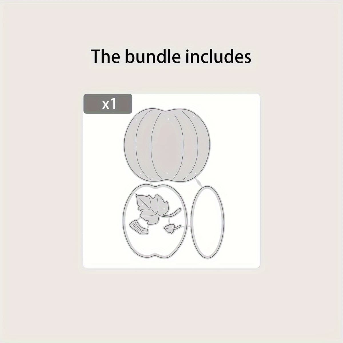 TEMU Pumpkin Metal Cutting Die For Diy Scrapbooking, Card Making & Crafts - Versatile Decoration Tool
