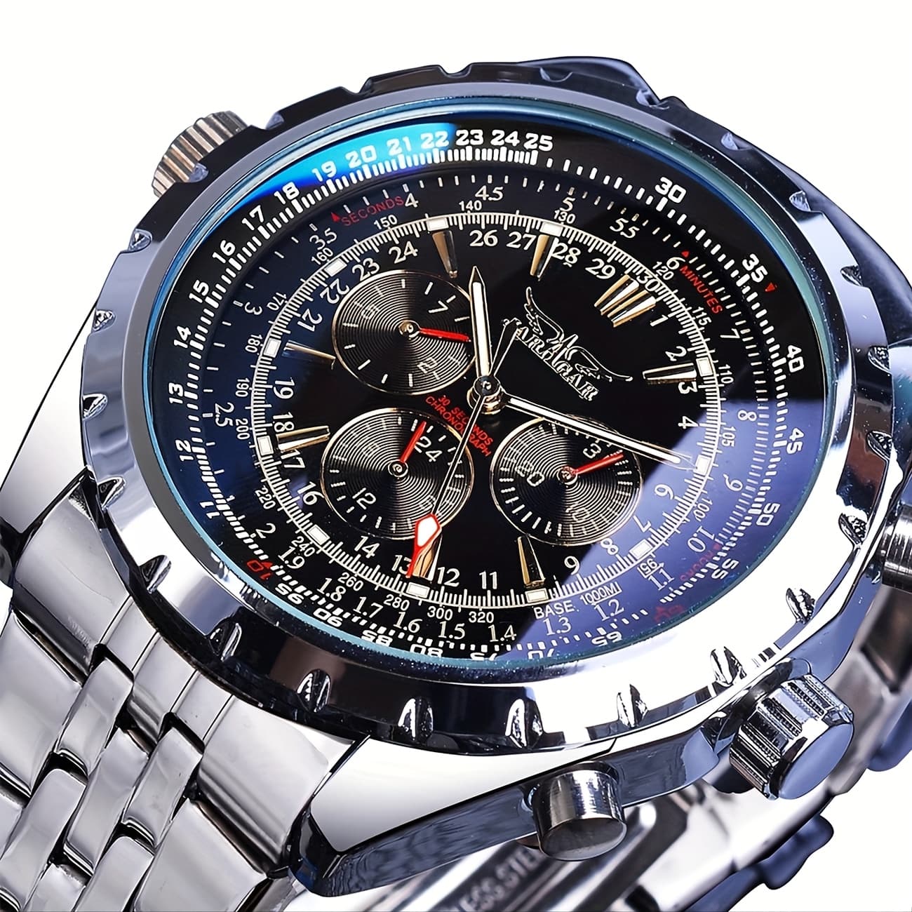 TEMU Men' Tourbillon Mechanical Watch, Gift Idea, Without Battery