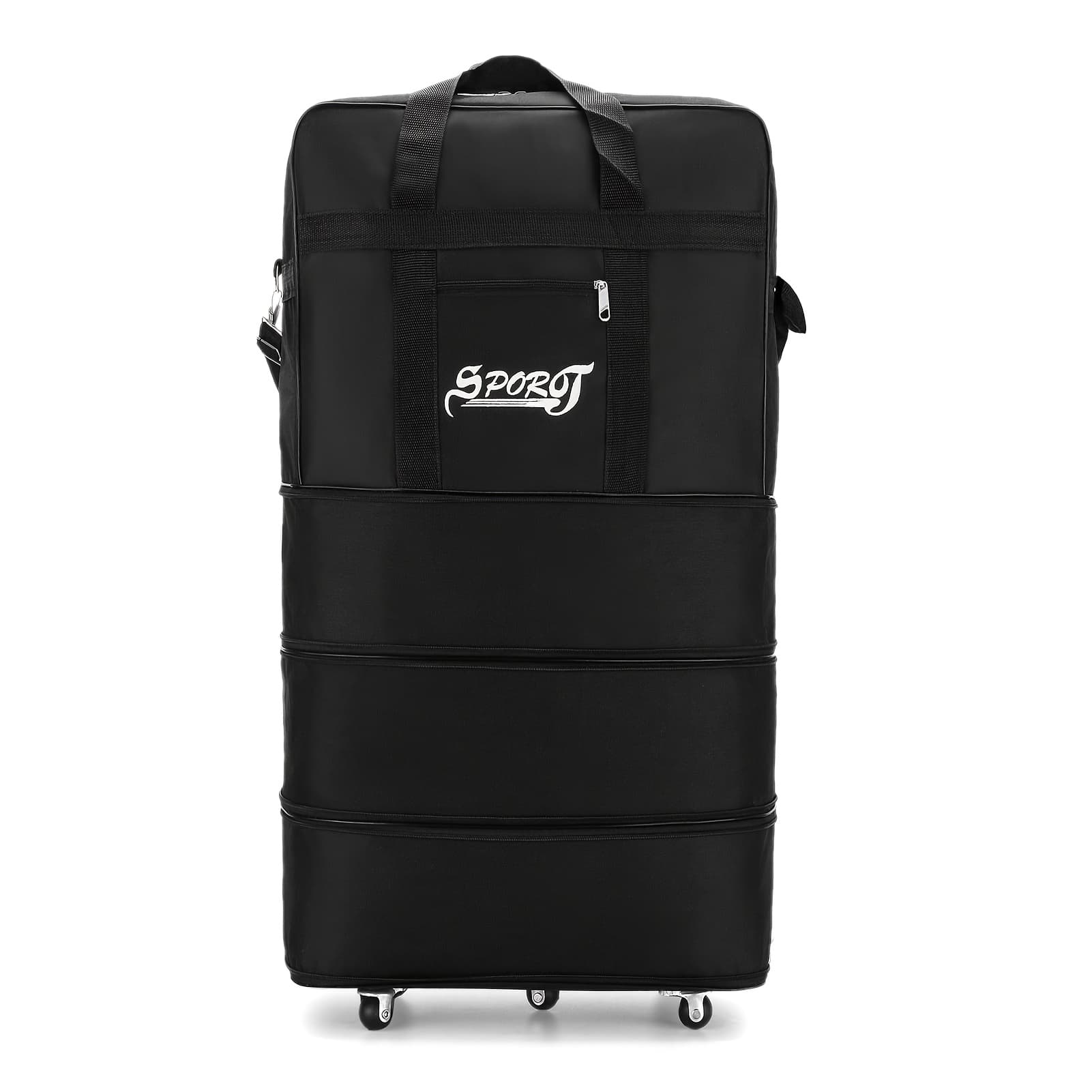 TEMU Spacious Foldable Suitcase For Airline , Convenient Travel Bag With Wheels, Measuring 90x50x30 Cm