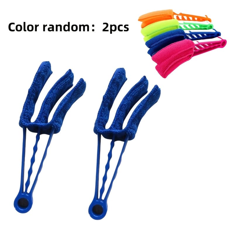 TEMU Random-color 2pcs Shutter Cleaning Brush, Sanitary Cleaning Brush, Household Cleaning Brush, Car Air Conditioning Outlet Dust Brush