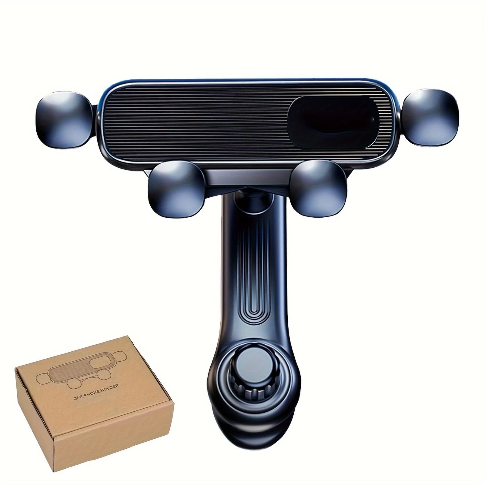 TEMU 360 ° Rotatable Car Phone Holder, Made Of Abs Material, Waterproof, Oval Shaped Vent Clip, Suitable For Calling, Compatible With Iphone, , And , Held To , Car Phone Holder