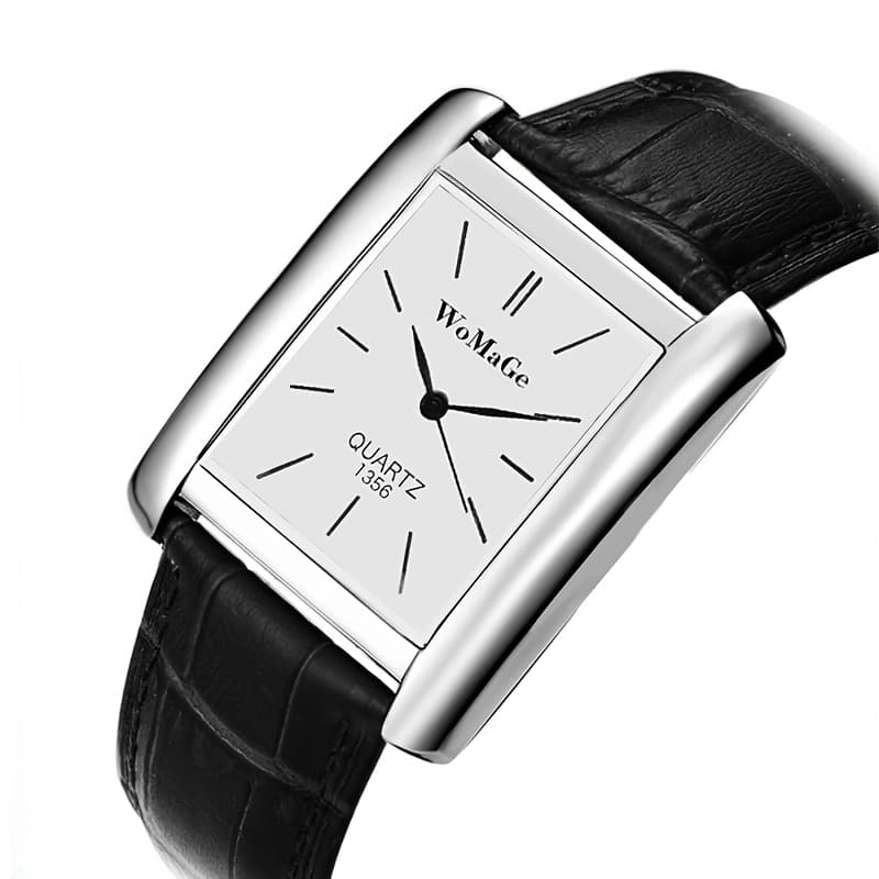 TEMU Elegant Rectangular 's Watch, Exquisite And Fashionable Clock