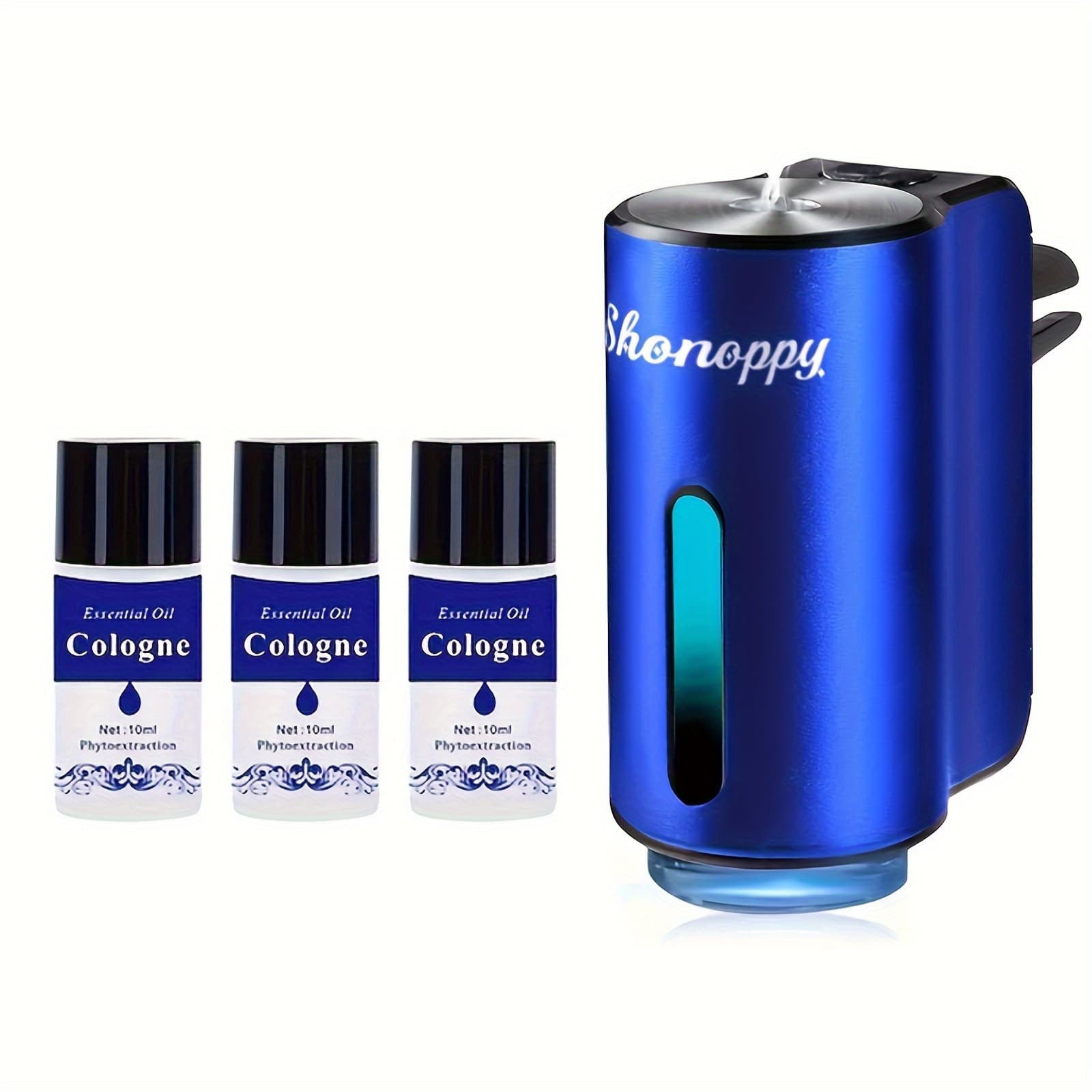 TEMU (accessory 3/10 Bottles 10oz Essential Oils Sold Separately)car Air Aromatherapy Diffuser Includes 3/6/10 Bottles Of Essential Oils-3 Adjustable, Humidifier With Long-lasting Scent For Vehicle