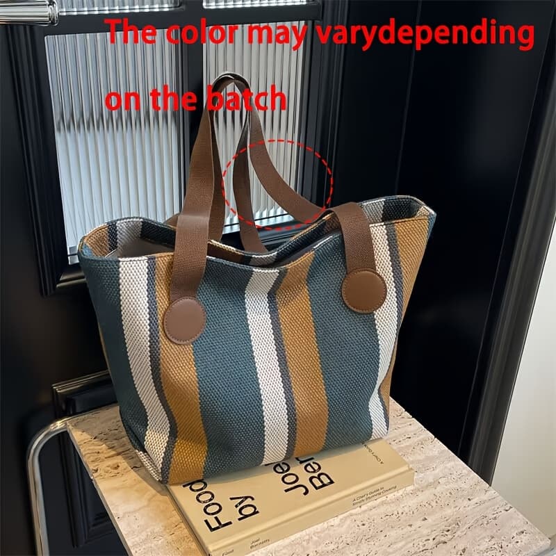 TEMU Women's Fashion Minimalist Large-capacity Tote Bag, High-end Casual Shoulder And Underarm Bag For Women